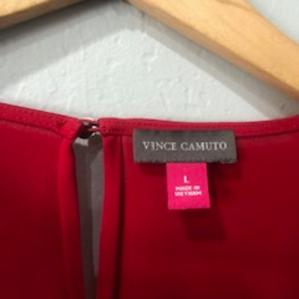 Red pullover blouse - Picture 3 of 4